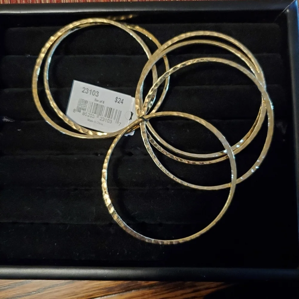 Cookie Lee 6-Pack Bracelet Set NWT - Picture 1 of 5
